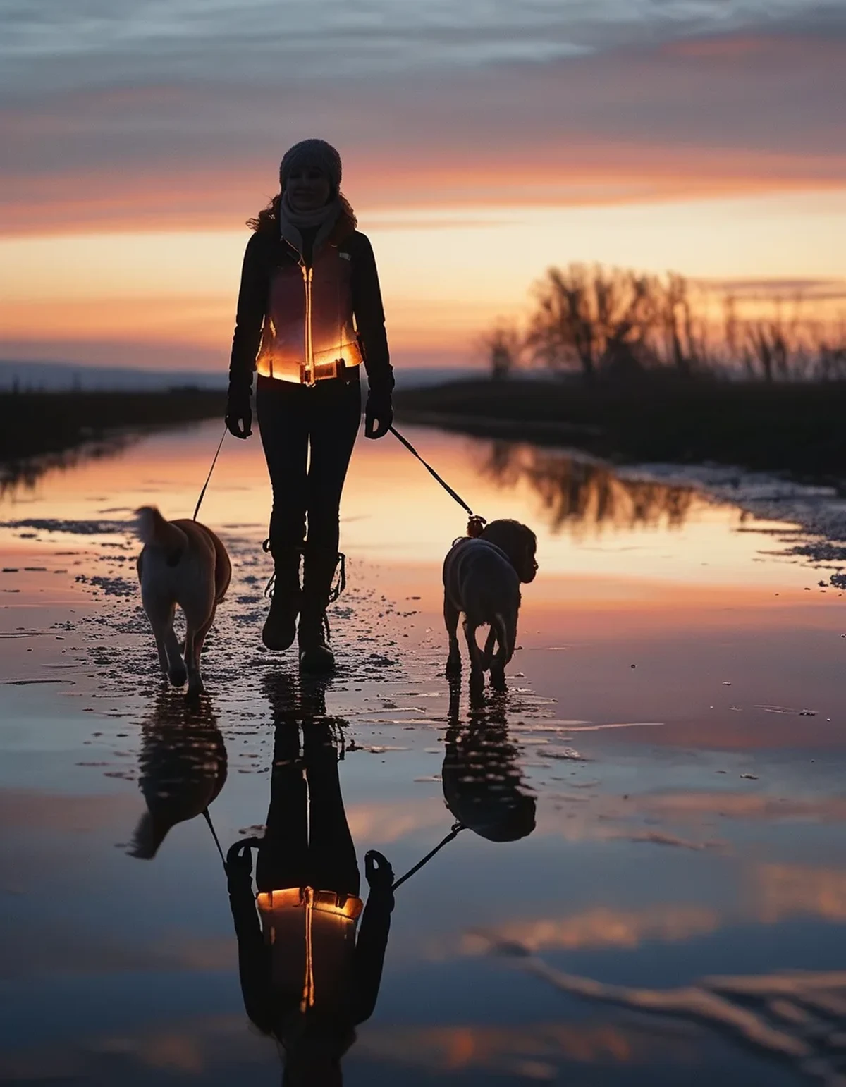 Dog Walking Outfits With Reflective Details That Actually Work at Night